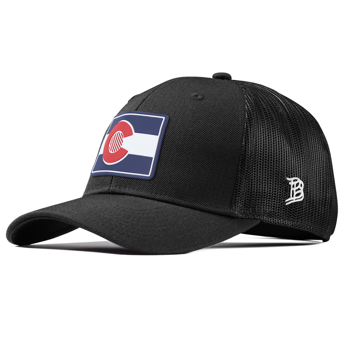 Colorado Patriot Series Curved Trucker Black