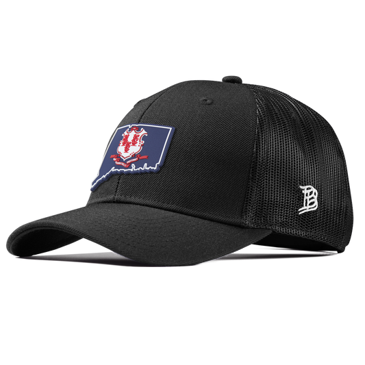 Connecticut Patriot Series Curved Trucker Black