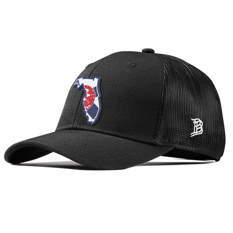 Florida Patriot Series Curved Trucker Black