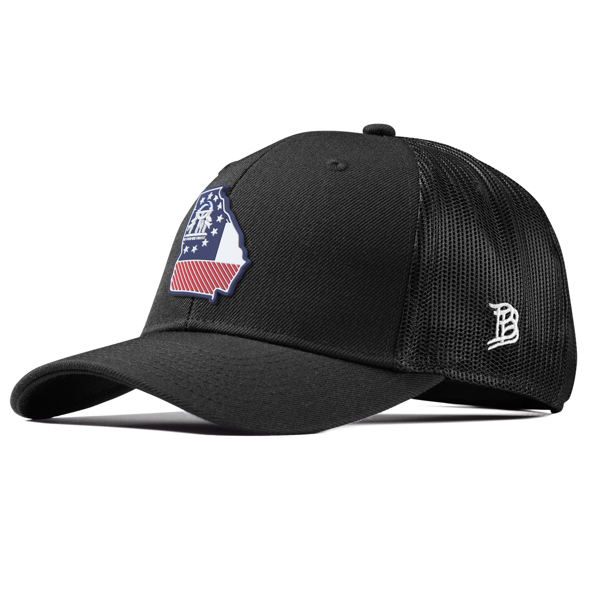 Georgia Patriot Series Curved Trucker Black