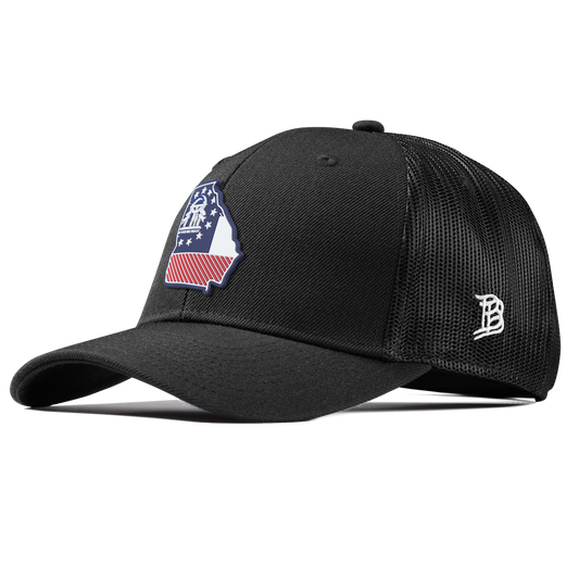 Georgia Patriot Series Curved Trucker Black