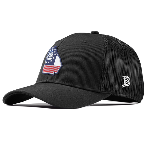 Georgia Patriot Series Curved Trucker Black