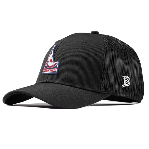Idaho Patriot Series Curved Trucker Black