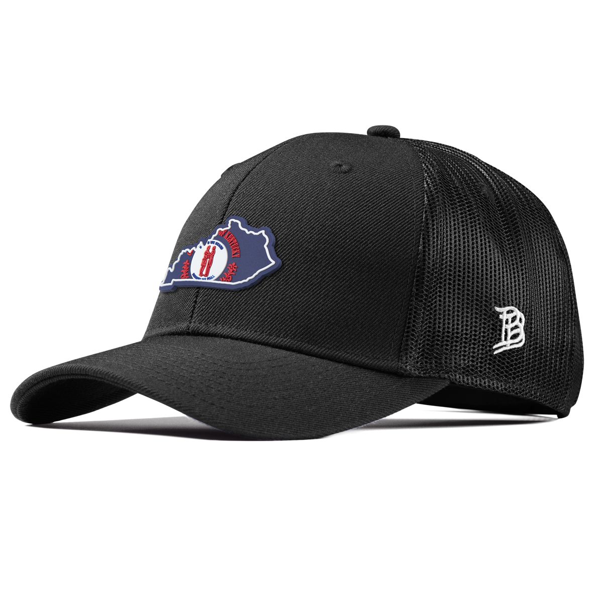 Kentucky Patriot Series Curved Trucker Black