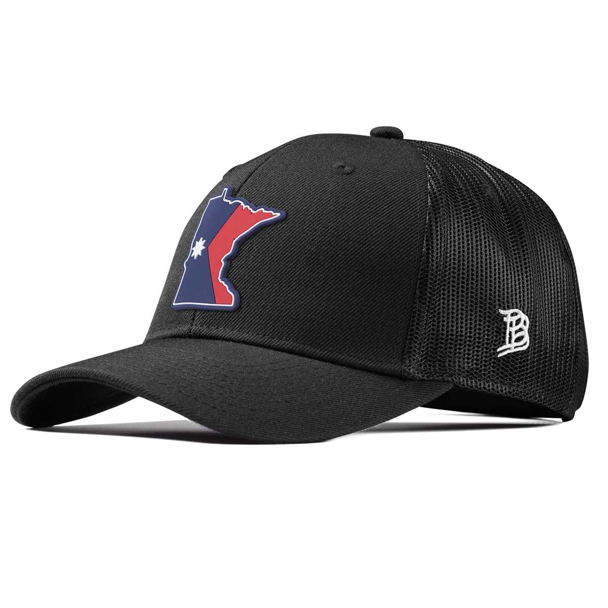 Minnesota Patriot Series Curved Trucker Black