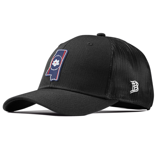 Mississippi Patriot Series Curved Trucker Black