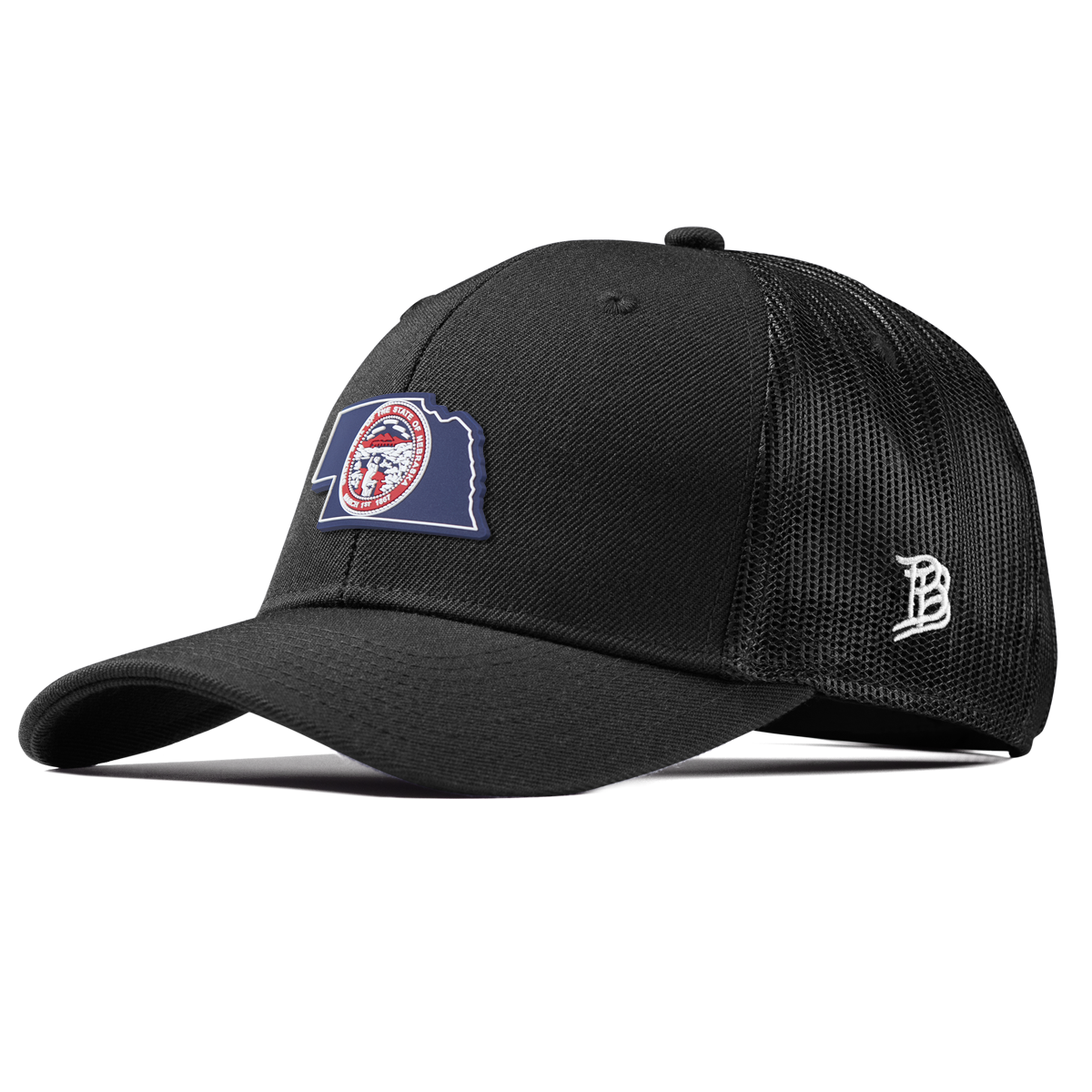 Nebraska Patriot Series Curved Trucker Black
