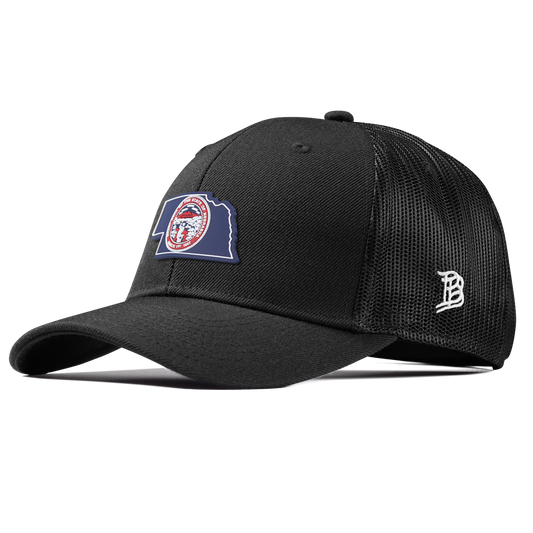 Nebraska Patriot Series Curved Trucker Black