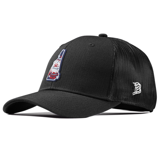 New Hampshire Patriot Series Curved Trucker Black