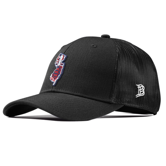 New Jersey Patriot Series Curved Trucker Black