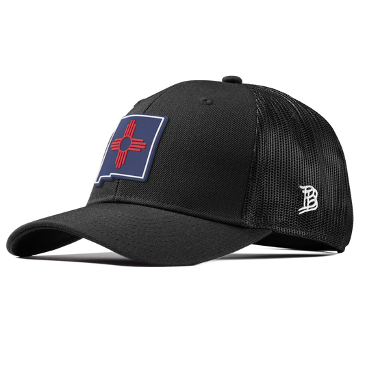 New Mexico Patriot Series Curved Trucker Black
