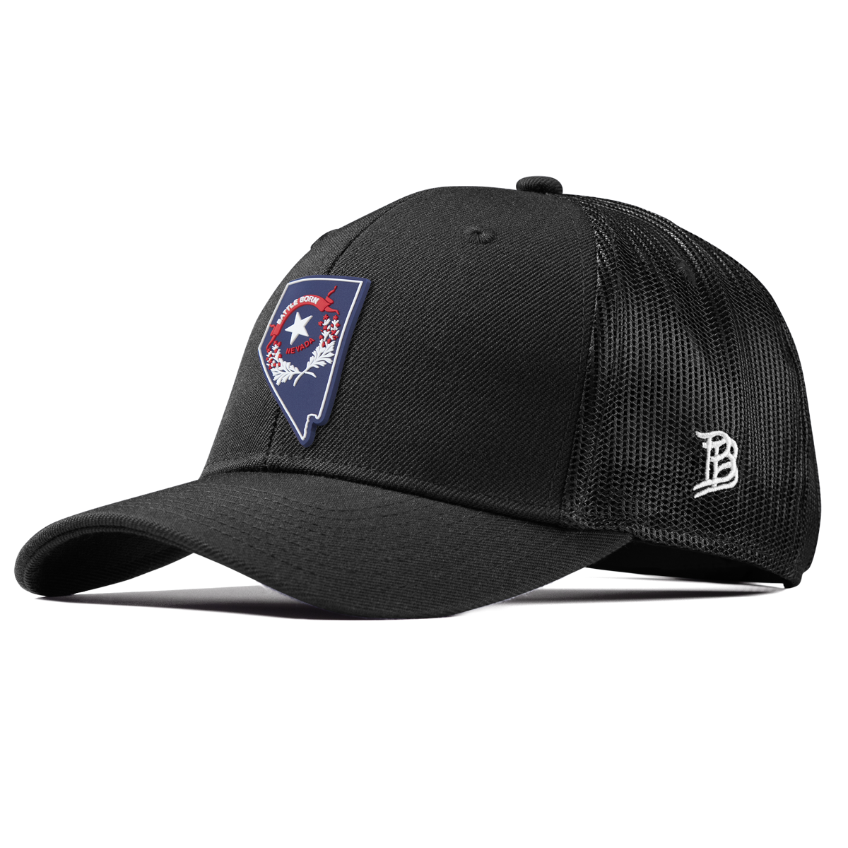 Nevada Patriot Series Curved Trucker Black