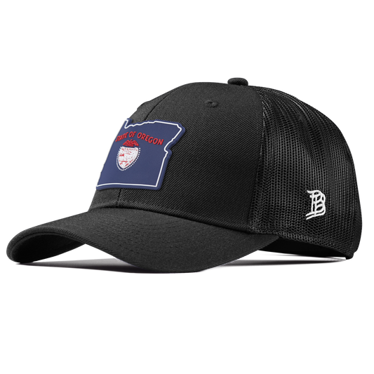 Oregon Patriot Series Curved Trucker Black