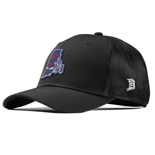 Rhode Island Patriot Series Curved Trucker Black