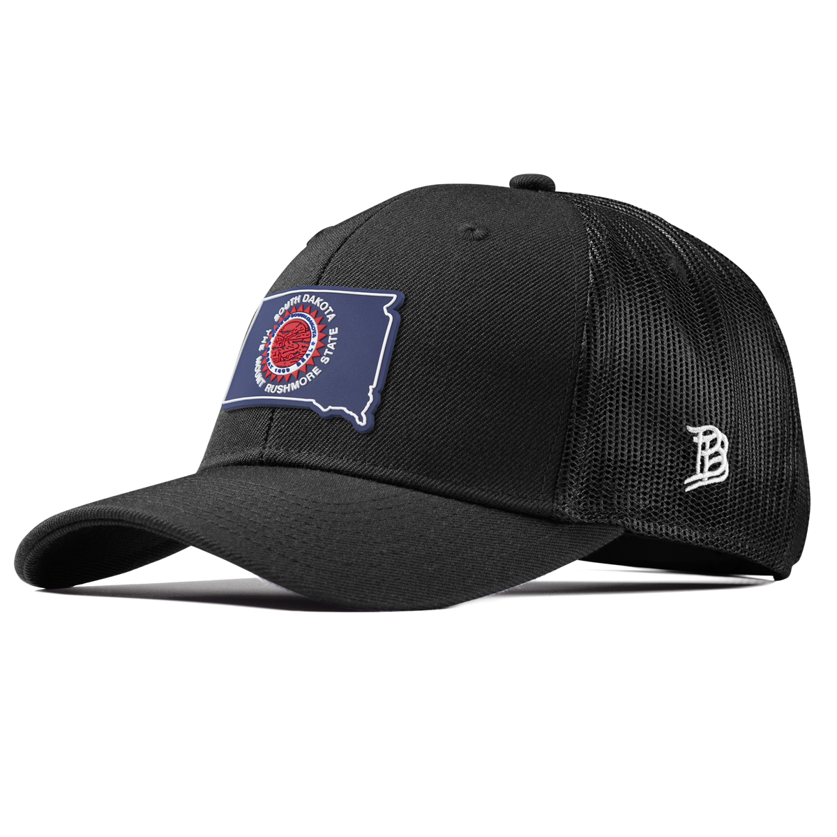 South Dakota Patriot Series Curved Trucker Black