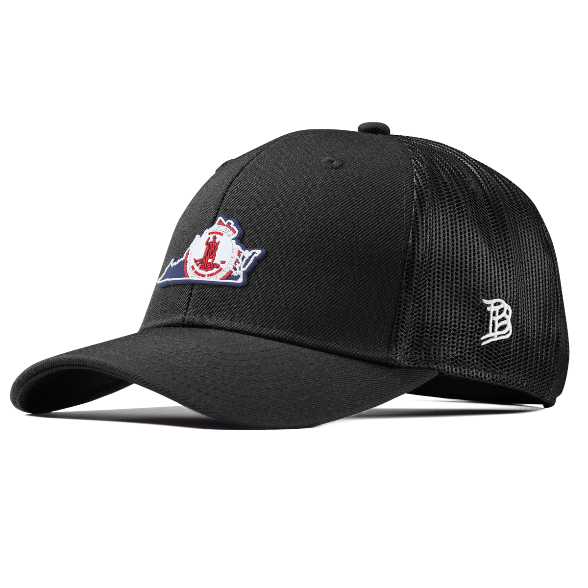 Virginia Patriot Series Curved Trucker Black