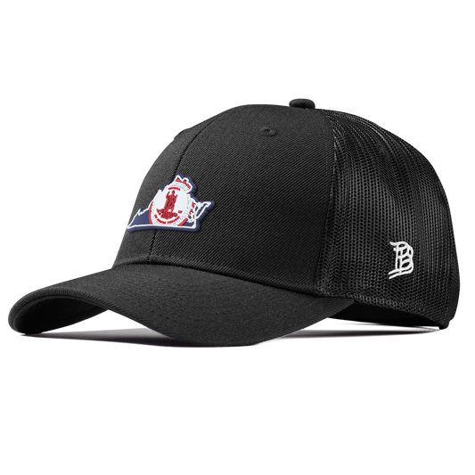 Virginia Patriot Series Curved Trucker Black