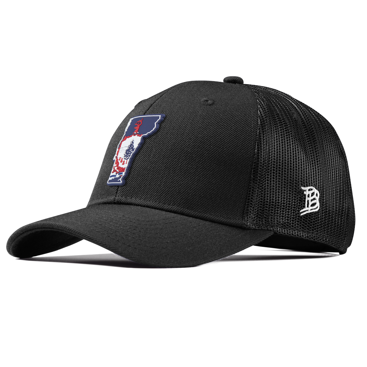 Vermont Patriot Series Curved Trucker Black