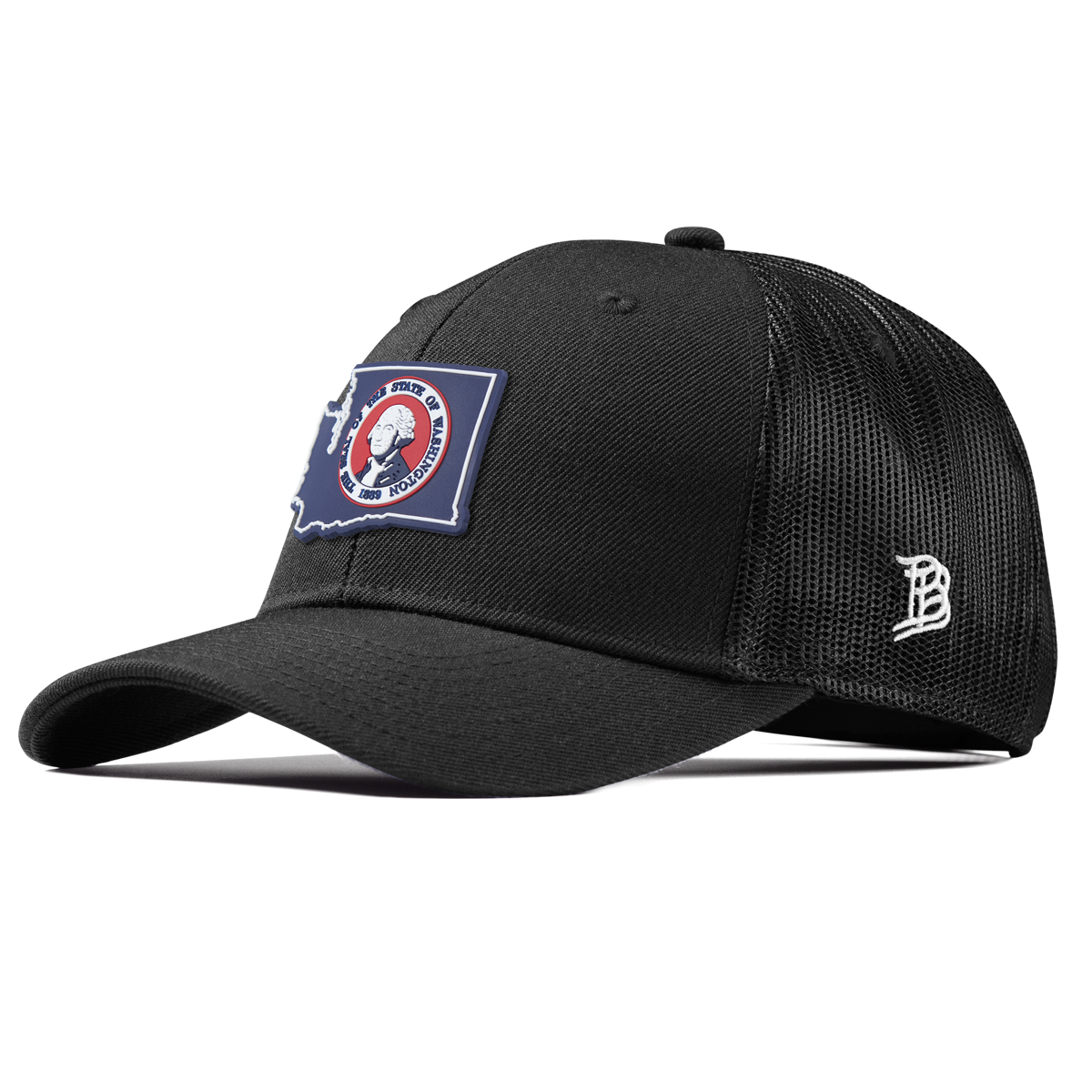 Washington Patriot Series Curved Trucker Black