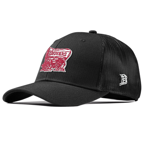 University of Oklahoma "Sooner Schooner" Curved Trucker Black