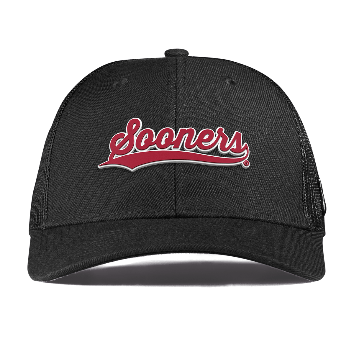 University of Oklahoma "Sooners Script" Curved Trucker Black