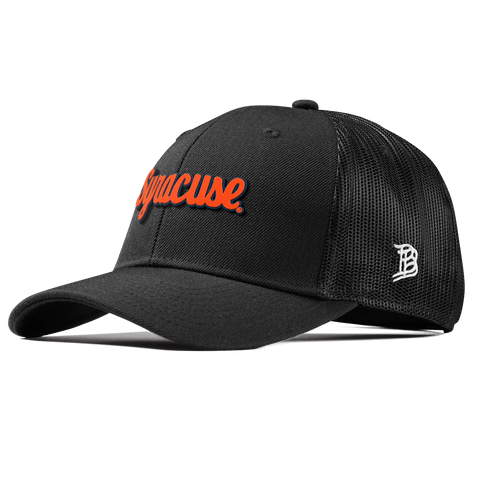 Syracuse University "Syracuse Throwback Script" Curved Trucker Black