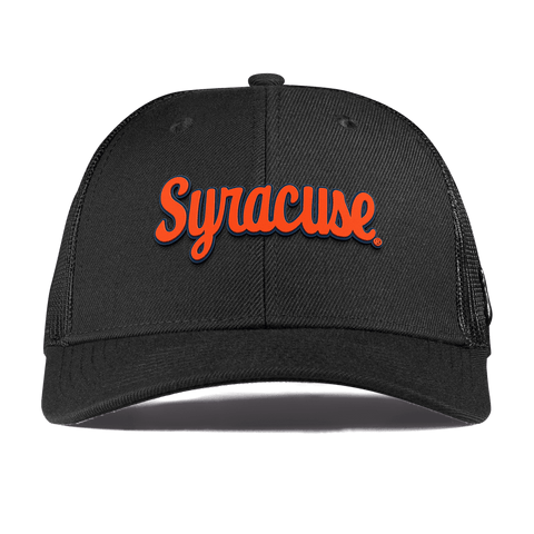 Syracuse University "Syracuse Throwback Script" Curved Trucker Black