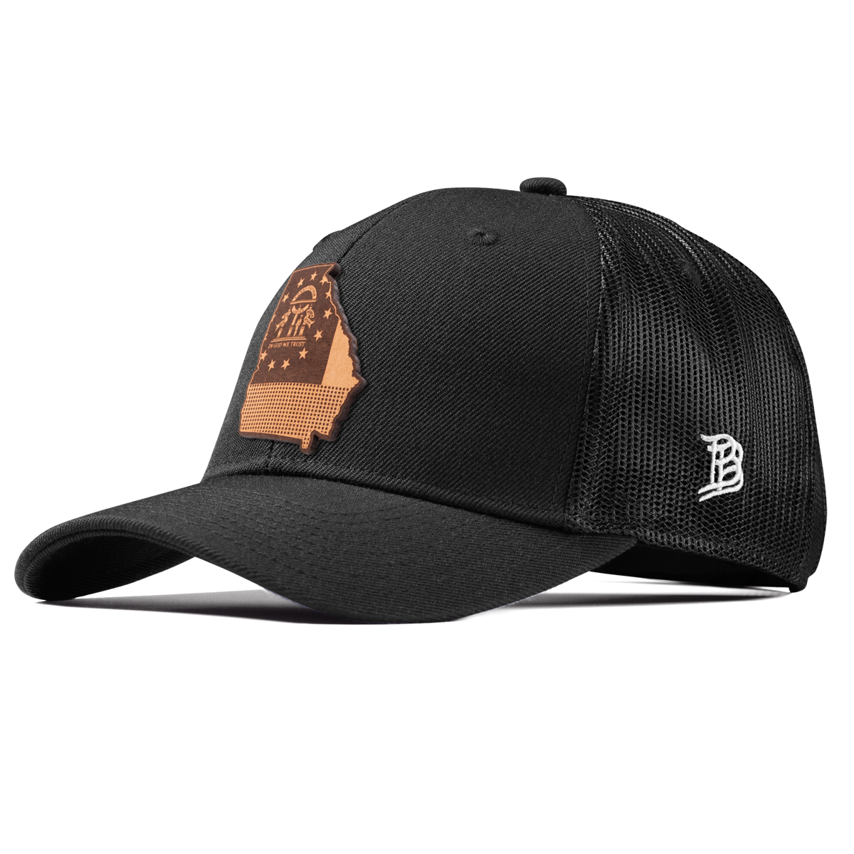 Georgia 4 Curved Trucker Black