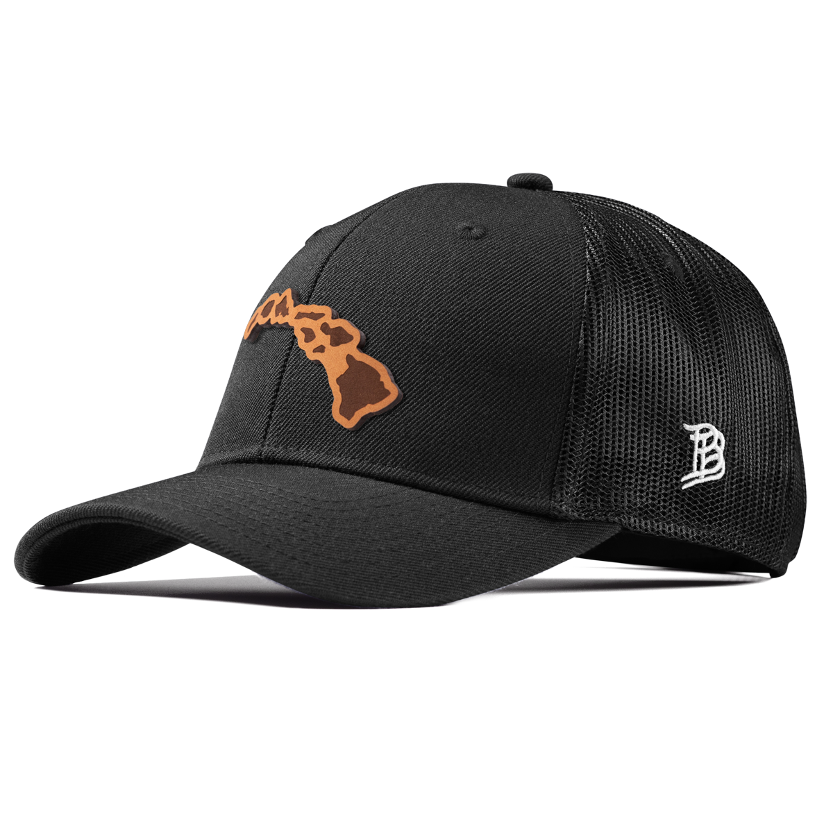 Hawaii 50 Curved Trucker Black