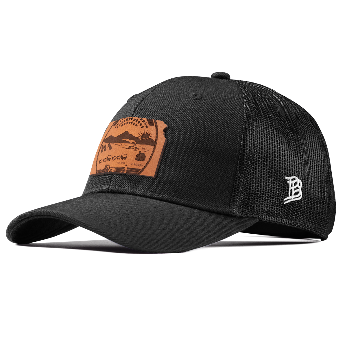 Kansas 34 Curved Trucker Black