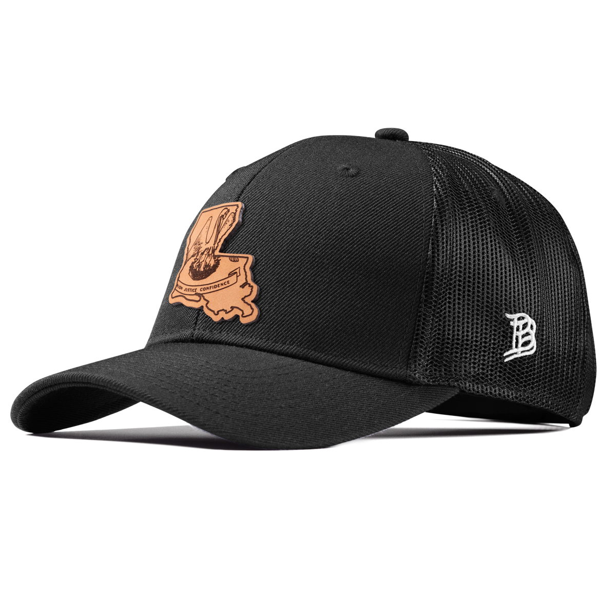 Louisiana 18 Curved Trucker Black