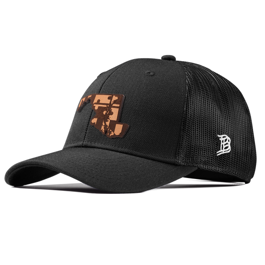 Maryland 7 Curved Trucker Black