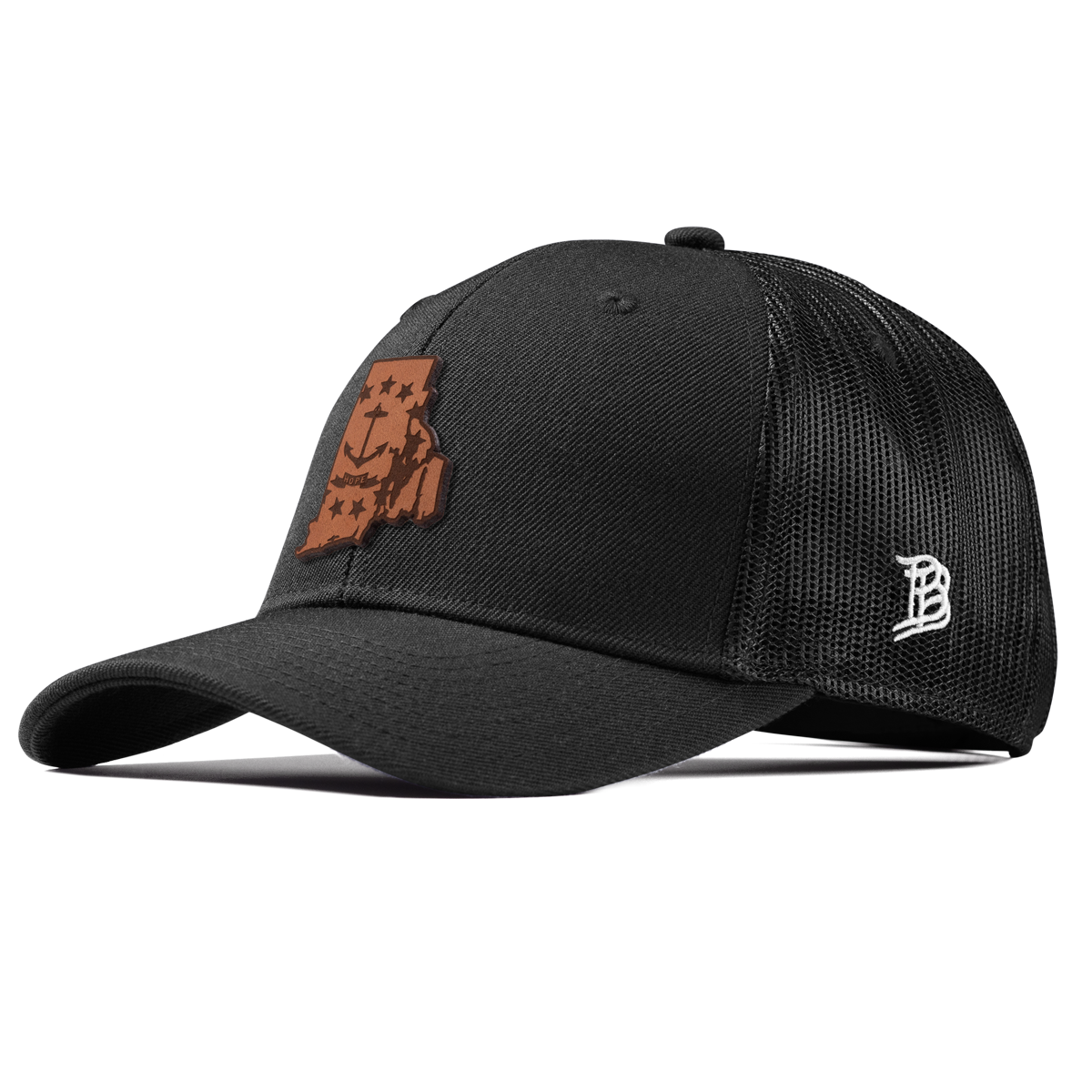 Rhode Island 13 Curved Trucker Black