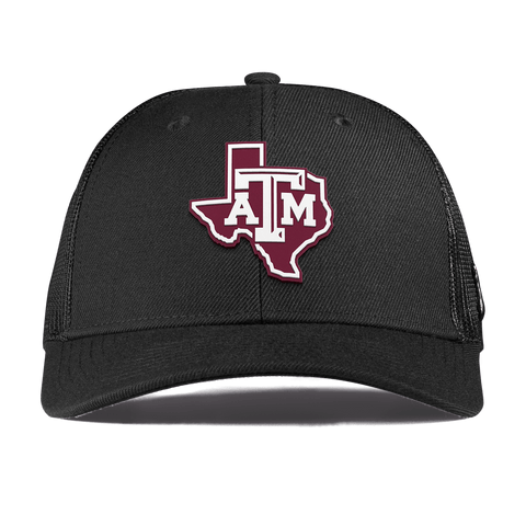 Texas A&M University "Texas A&M Outline" Curved Trucker Black