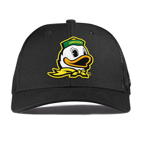 University of Oregon "The Duck" Curved Trucker Black