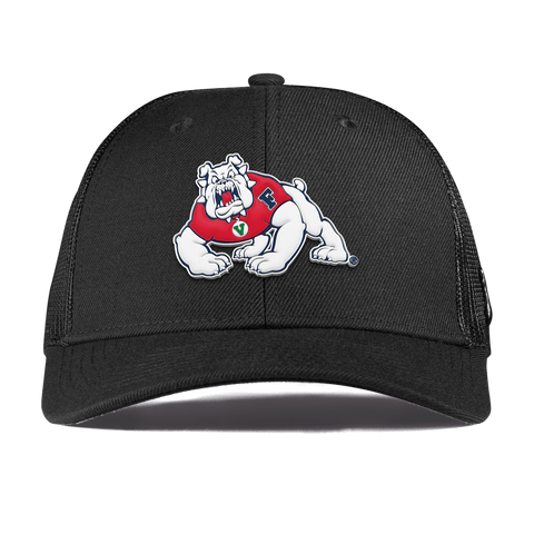 Fresno State University "TimeOut The Bulldog" Curved Trucker Black