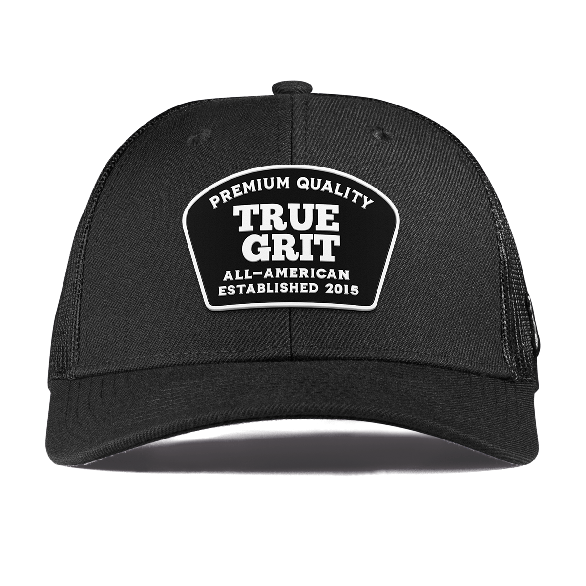 True Grit Curved Trucker Black