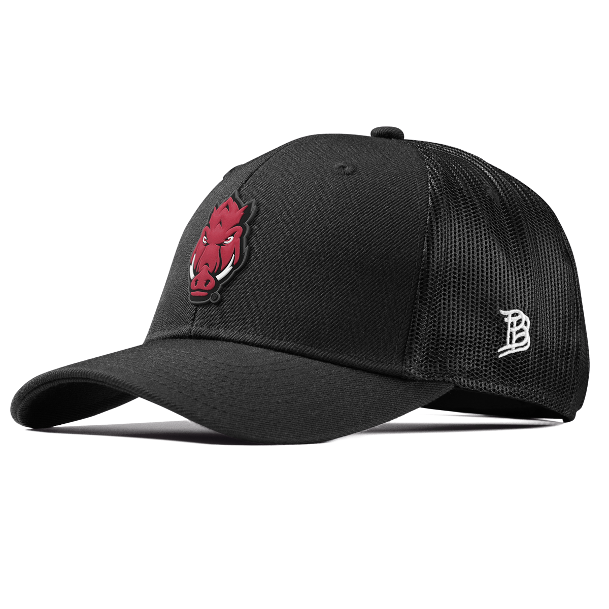 University of Arkansas "Tusk" Curved Trucker Black