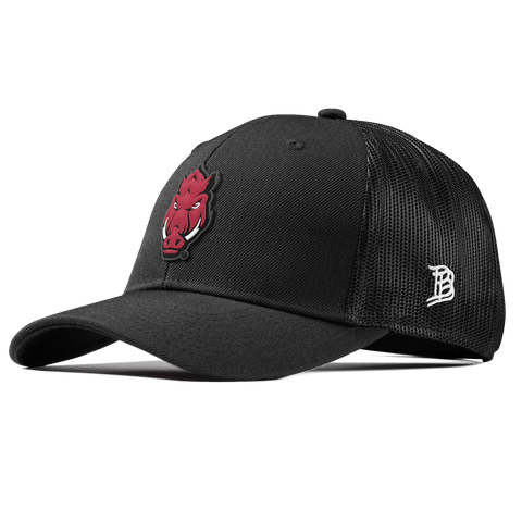 University of Arkansas "Tusk" Curved Trucker Black