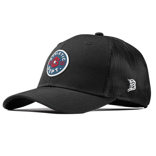 US Athletic Curved Trucker Black