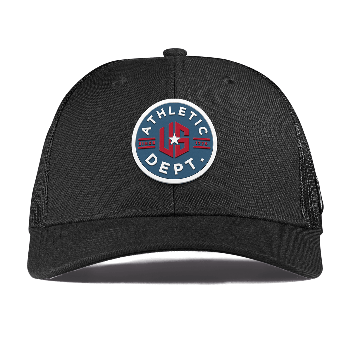 US Athletic Curved Trucker Black