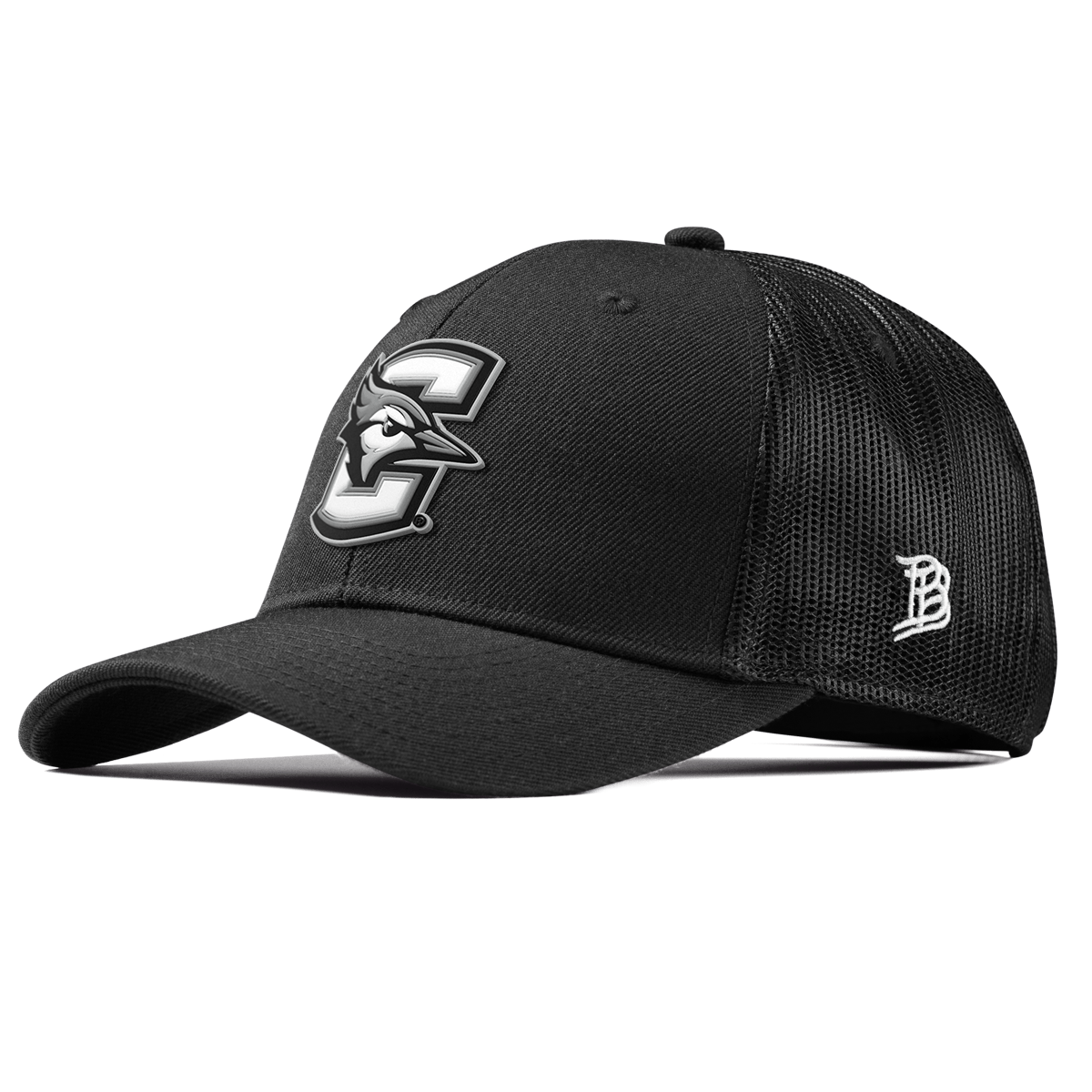 Creighton University "Vintage Creighton Block" Curved Trucker Black