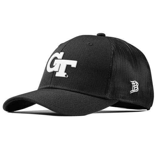 Georgia Tech University "Vintage Georgia Tech Team Logo" Curved Trucker Black