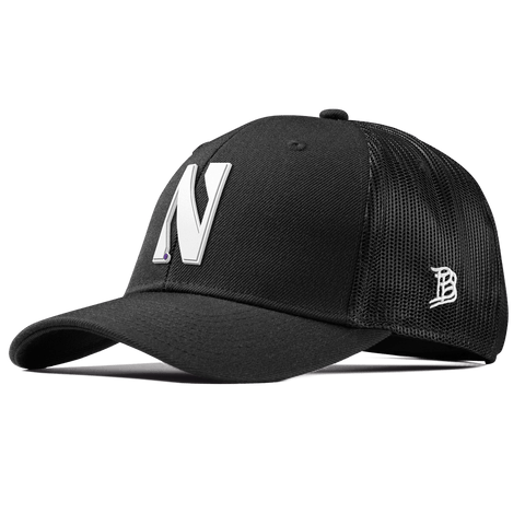Northwestern University "Vintage Northwestern Block" Curved Trucker Black