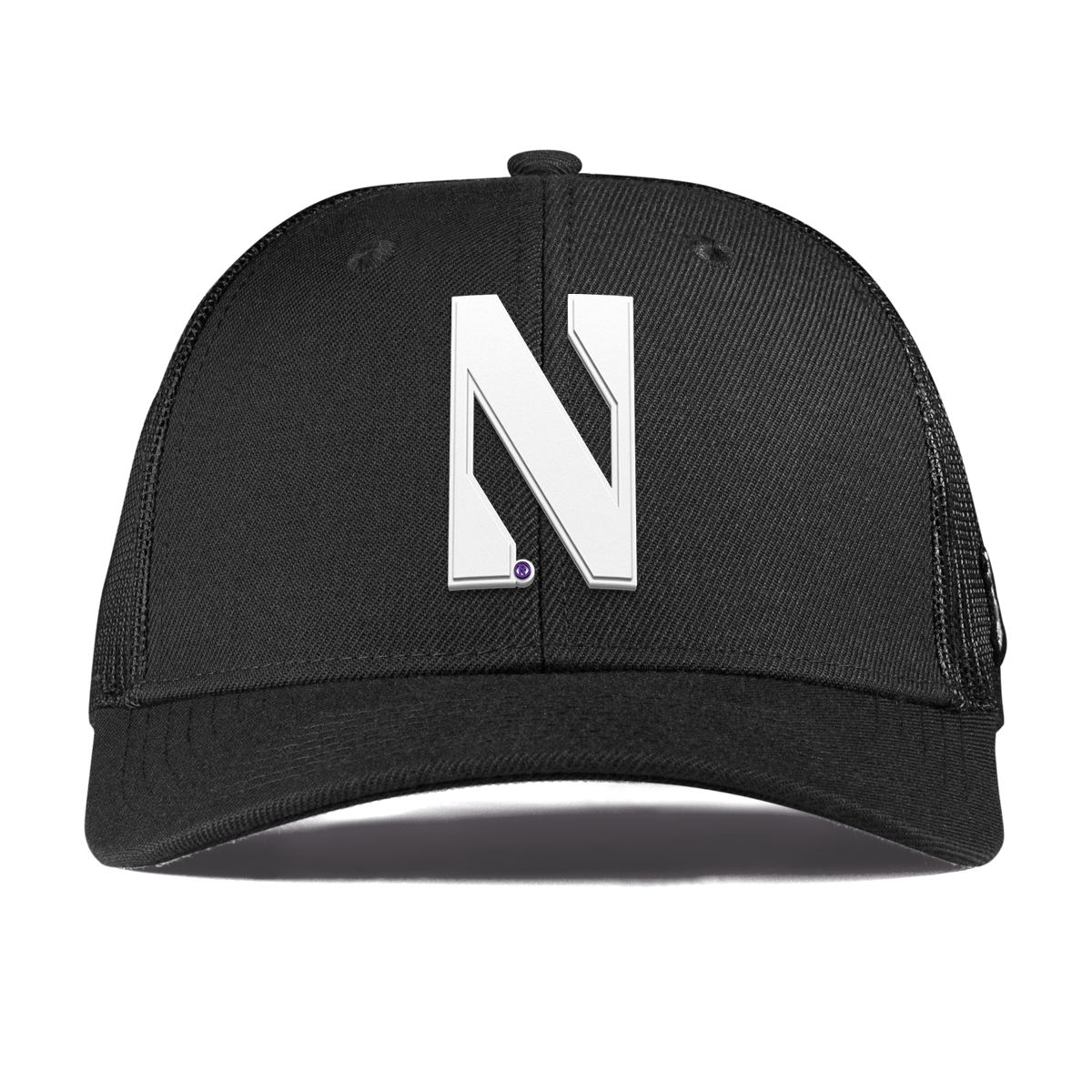 Northwestern University "Vintage Northwestern Block" Curved Trucker Black