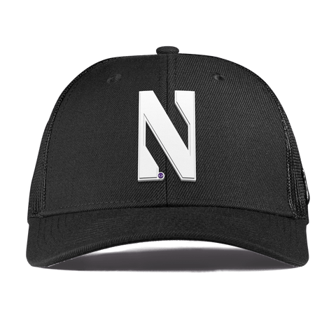 Northwestern University "Vintage Northwestern Block" Curved Trucker Black