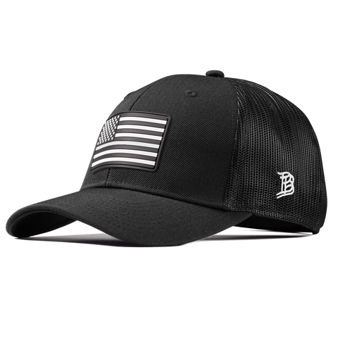 Vintage Old Glory Curved Trucker Black