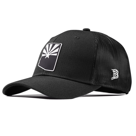 Arizona Vintage Curved Trucker  Black