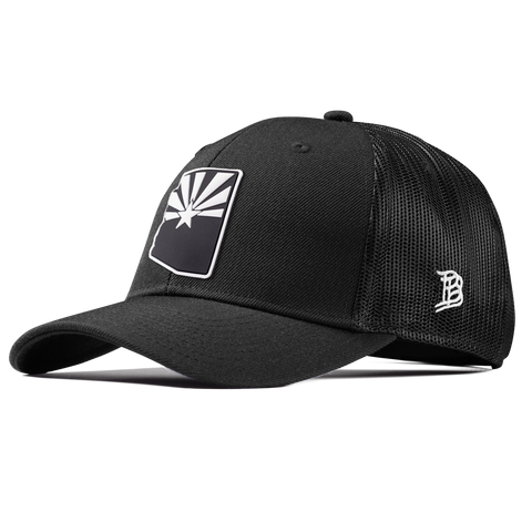 Arizona Vintage Curved Trucker  Black