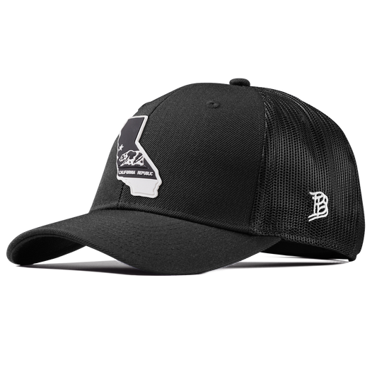 California Vintage Curved Trucker  Black